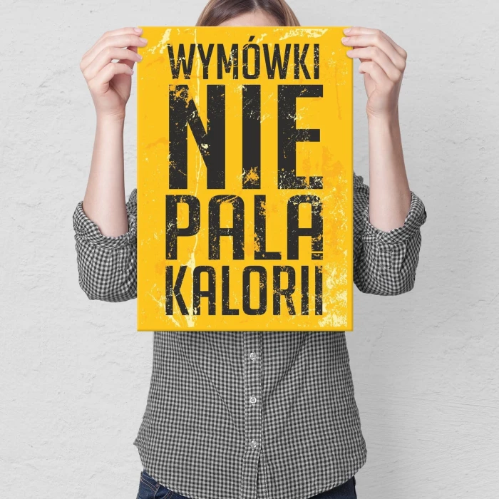 Plakat metalowy wymówki Prezent