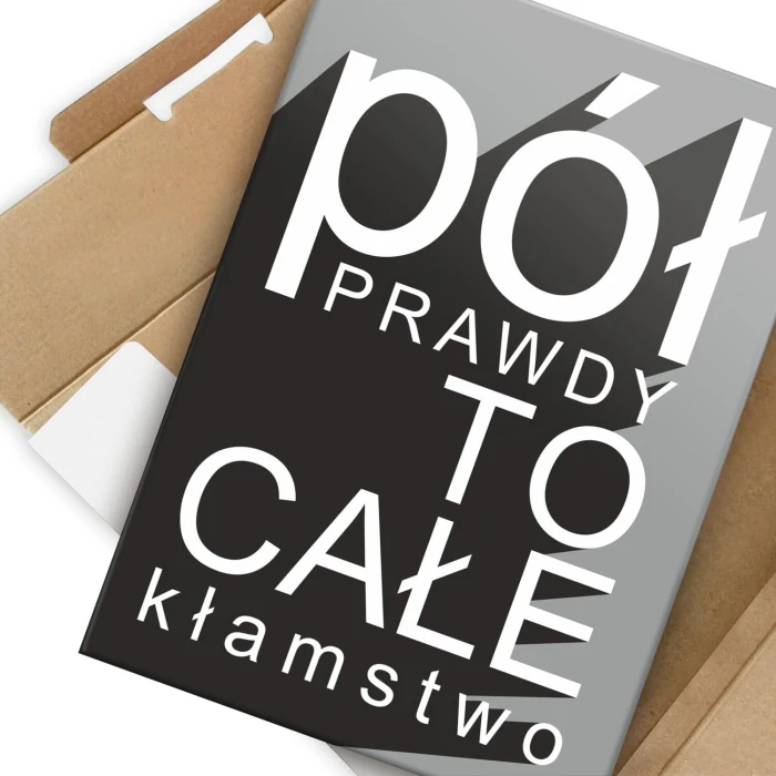 Poster metal pół prawdy gift