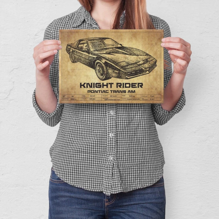 Plakat metalowy Knight Rider Prezent