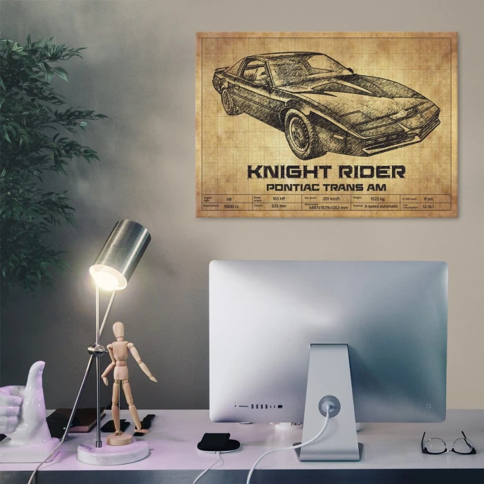 Plakat metalowy Knight Rider Prezent
