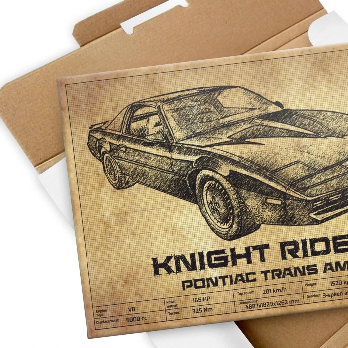 Plakat metalowy Knight Rider Prezent