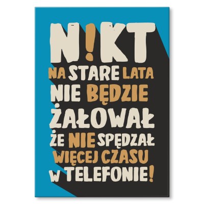 Plakat metalowy NIKT Prezent