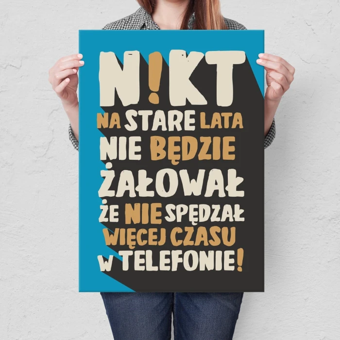 Plakat metalowy NIKT Prezent