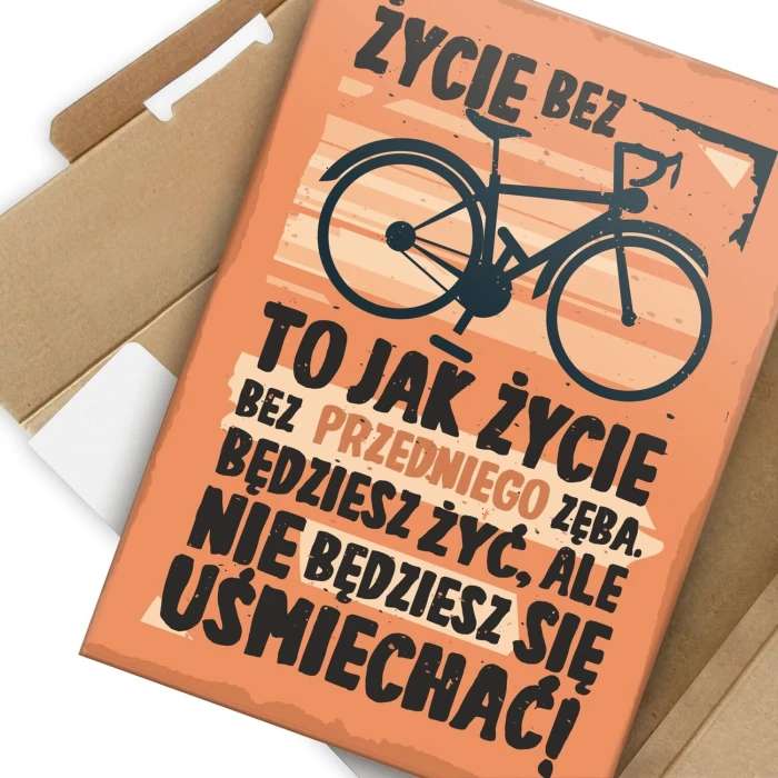 Poster metal życie bez roweru gift
