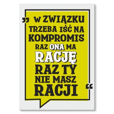 Poster metal w związku gift