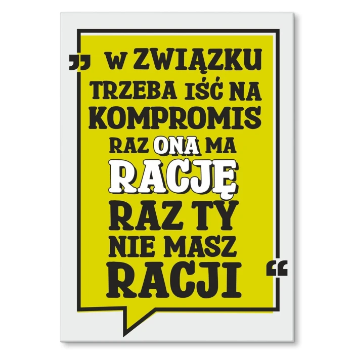 Plakat metalowy w związku Prezent