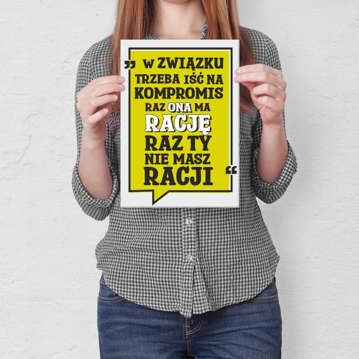 Poster metal w związku gift