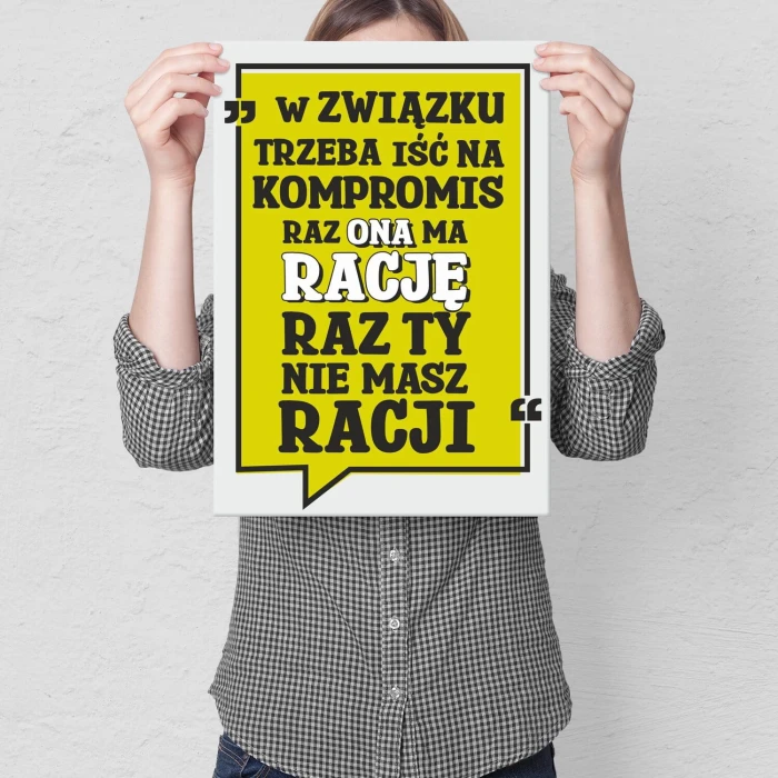 Plakat metalowy w związku Prezent