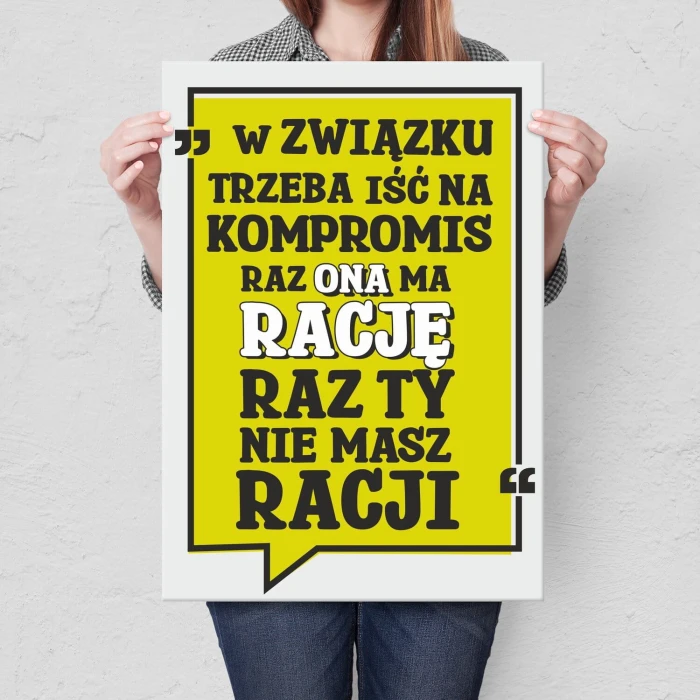 Plakat metalowy w związku Prezent