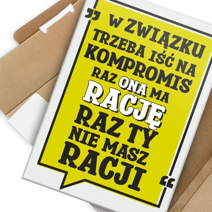 Poster metal w związku gift