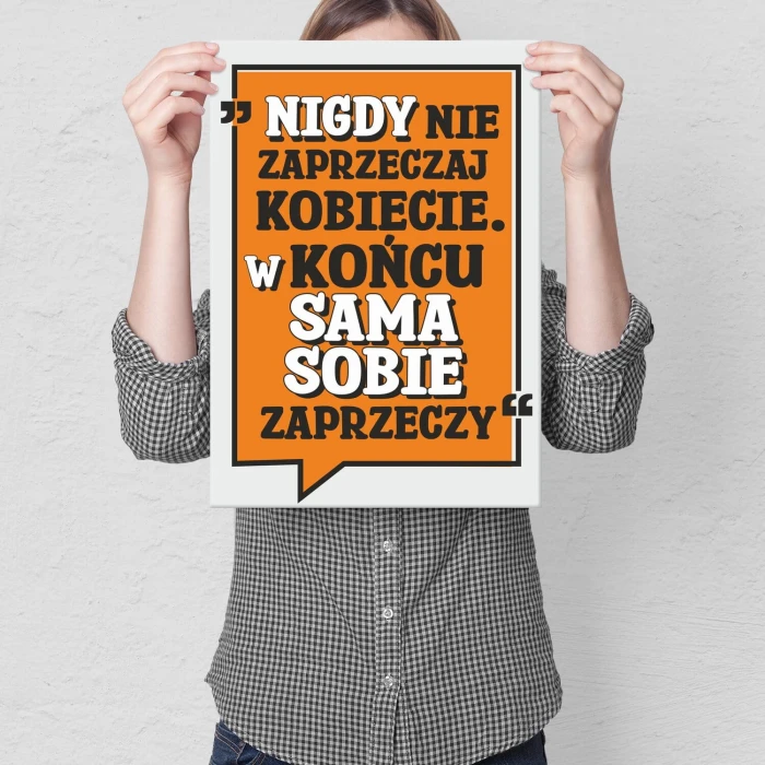 Poster metal nigdy nie gift