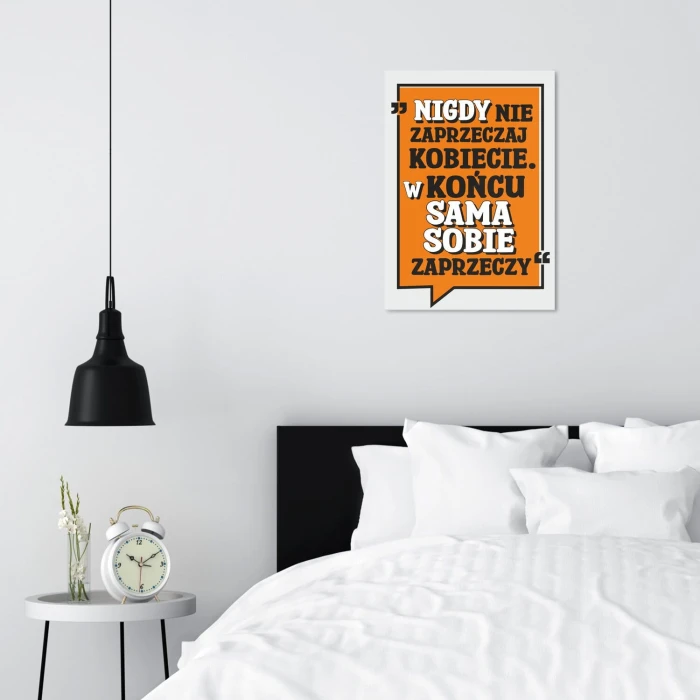 Poster metal nigdy nie gift