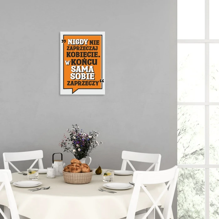 Plakat metalowy nigdy nie Prezent