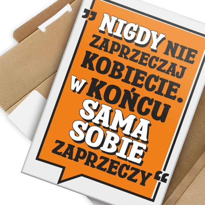 Plakat metalowy nigdy nie Prezent