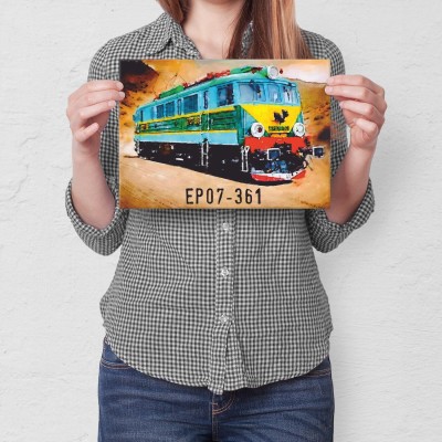 Plakat metalowy EP07-361 kolor Prezent