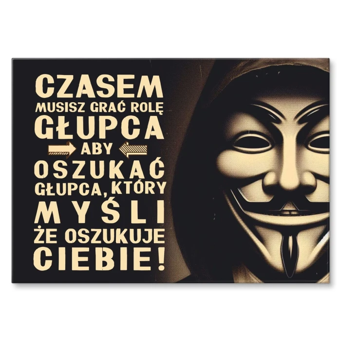 Poster metal oszukać głupca gift