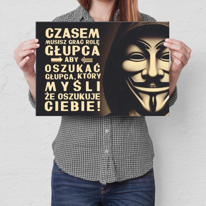 Poster metal oszukać głupca gift