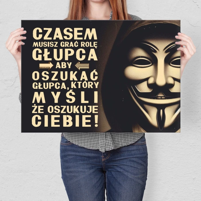 Poster metal oszukać głupca gift
