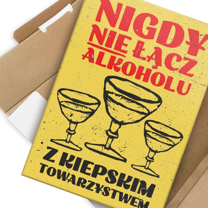Poster metal nie łącz alkoholu gift