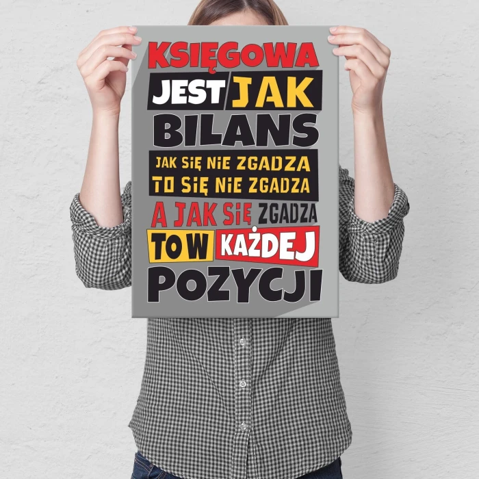 Poster metal księgowa jak bilans gift