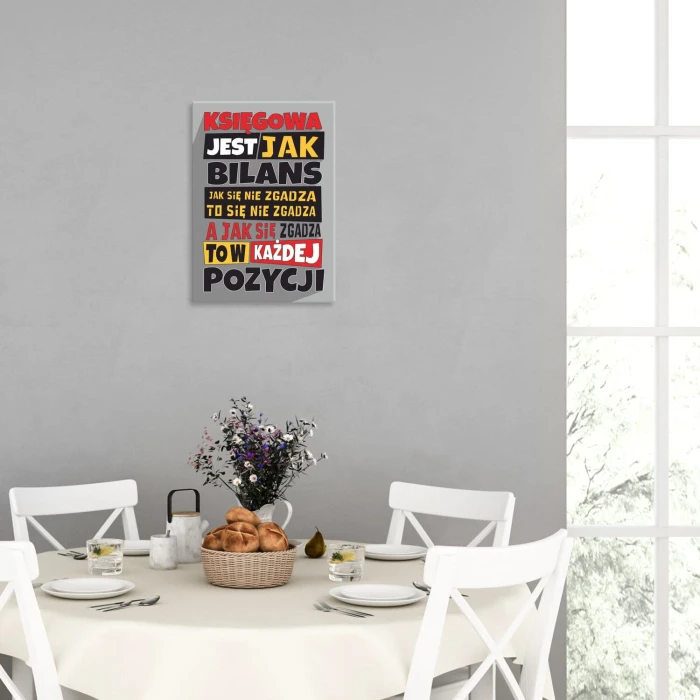 Poster metal księgowa jak bilans gift
