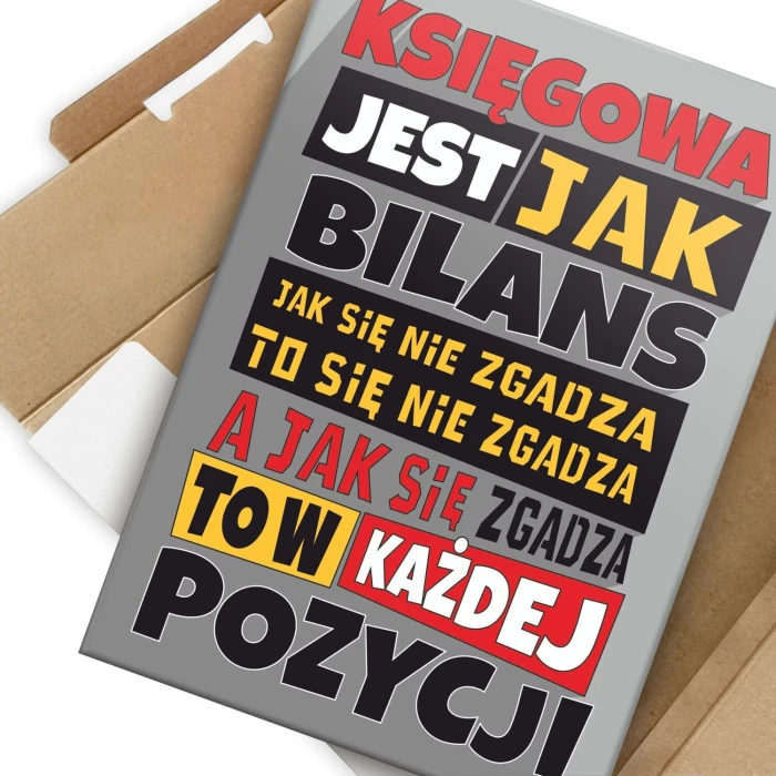 Poster metal księgowa jak bilans gift