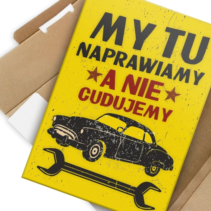 Poster metal MY TU NAPRAWIAMY gift