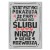 Poster metal statystyki pokazują gift