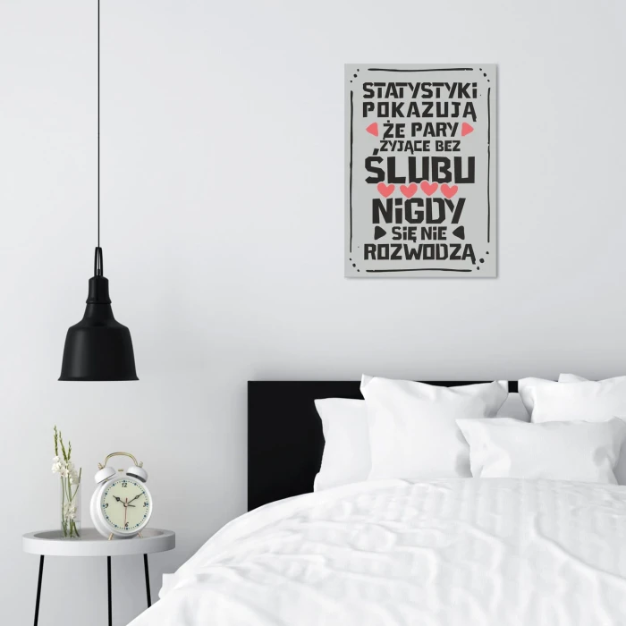 Poster metal statystyki pokazują gift