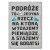Poster metal Podróże gift