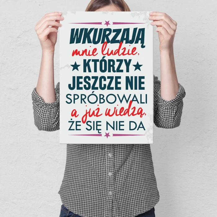 Poster metal wiedzą że się nie da gift