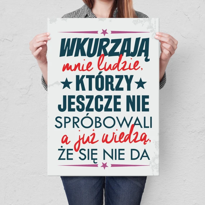 Poster metal wiedzą że się nie da gift