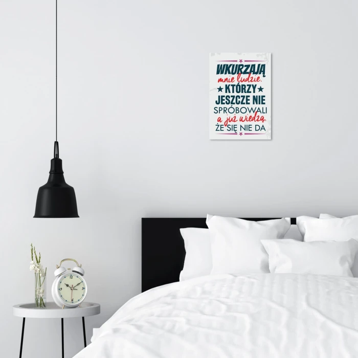 Plakat metalowy wiedzą że się nie da Prezent