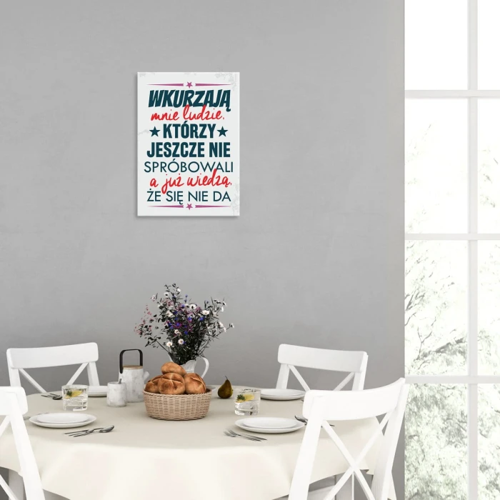 Plakat metalowy wiedzą że się nie da Prezent