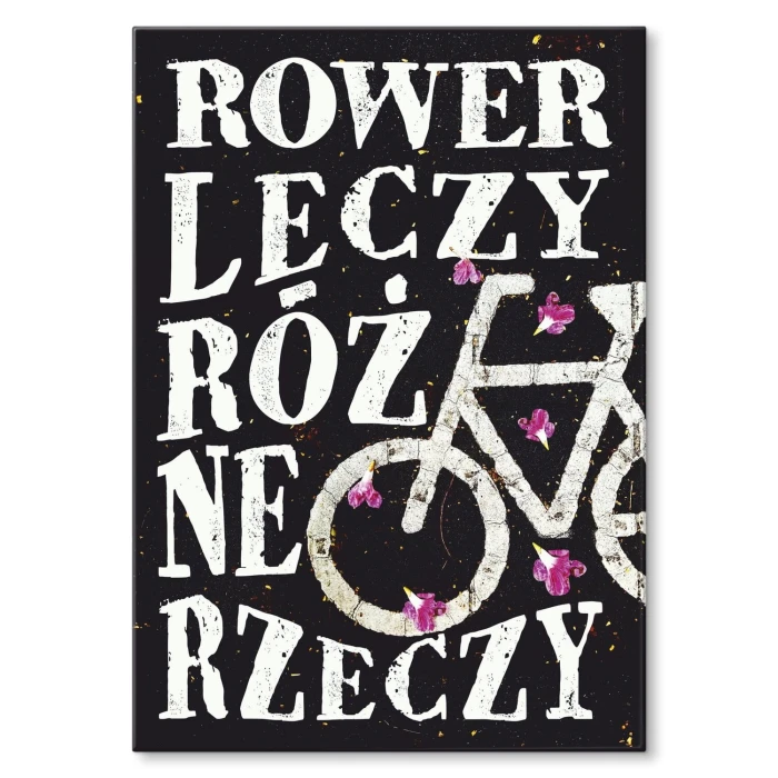 Plakat metalowy rower leczy Prezent