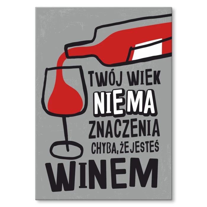 Plakat metalowy Twój wiek Prezent