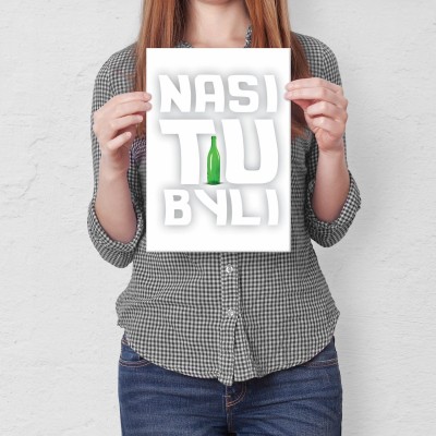 Plakat metalowy Nasi tu byli Seksmisja Prezent