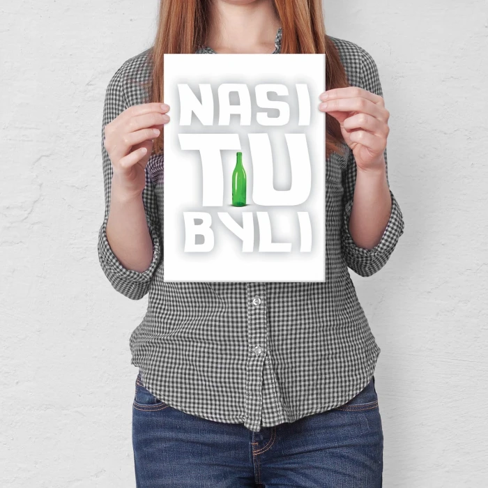 Plakat metalowy Nasi tu byli Seksmisja Prezent