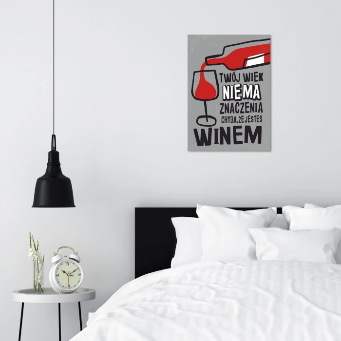 Plakat metalowy Twój wiek Prezent