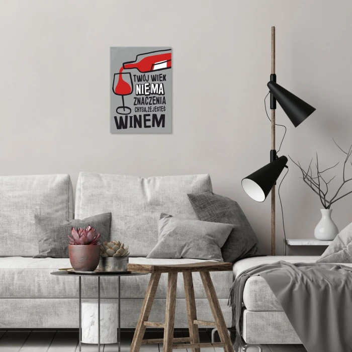Plakat metalowy Twój wiek Prezent