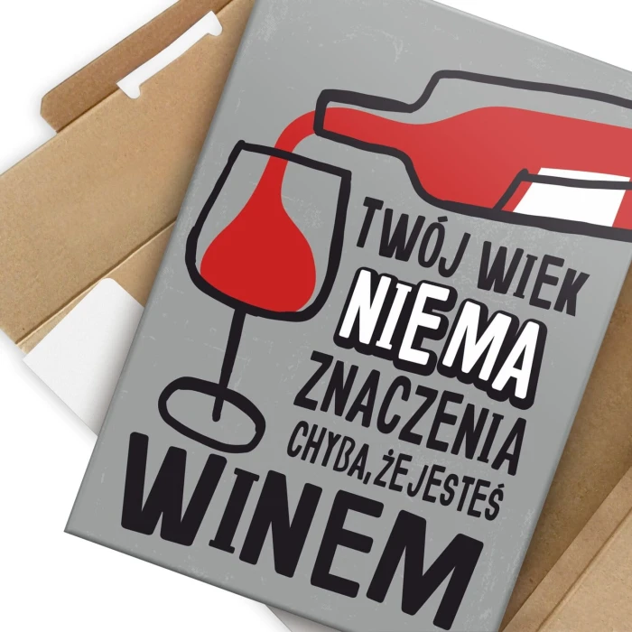 Plakat metalowy Twój wiek Prezent