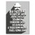 Poster metal 40 dla faceta gift