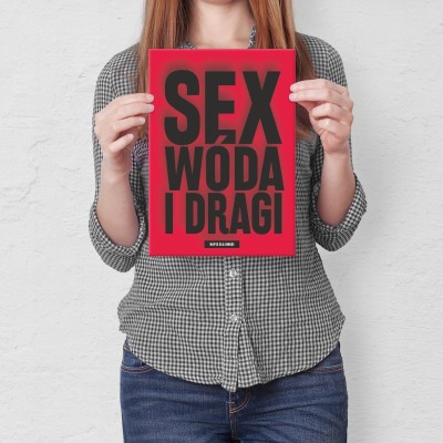 Plakat metalowy sex wóda i dragi Prezent