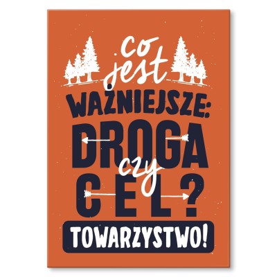 Poster metal droga czy cel gift