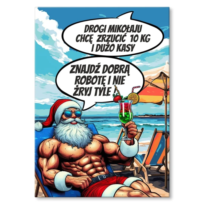 Poster metal od Mikołaja gift