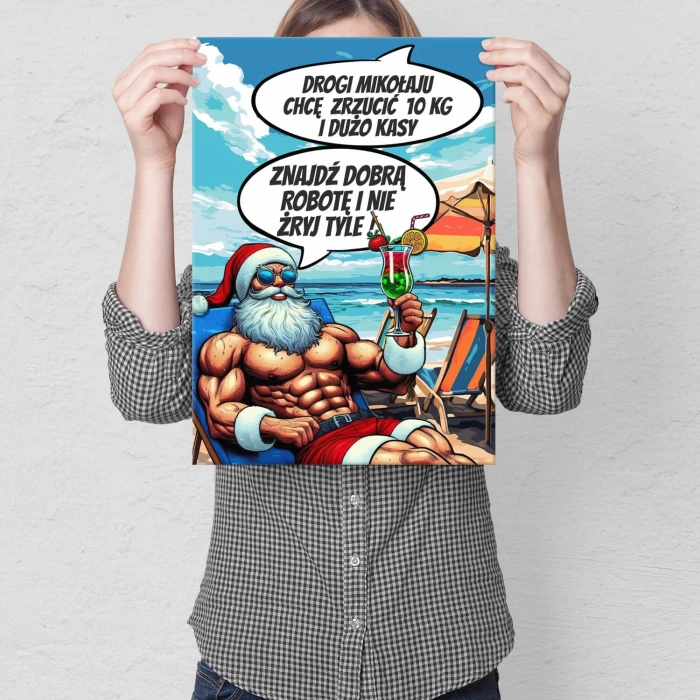 Poster metal od Mikołaja gift