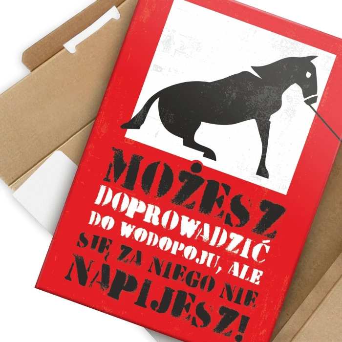 Poster metal konia możesz gift