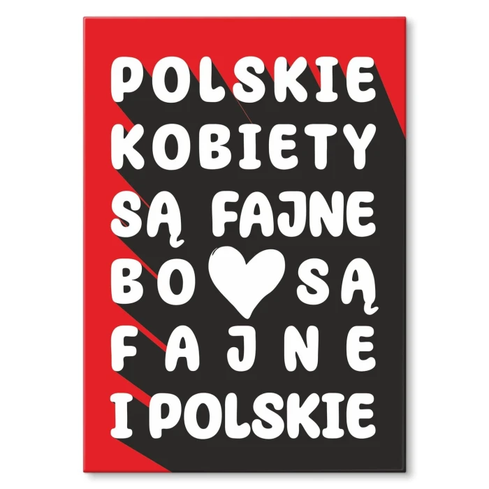 Plakat metalowy POLSKIE KOBIETY Prezent