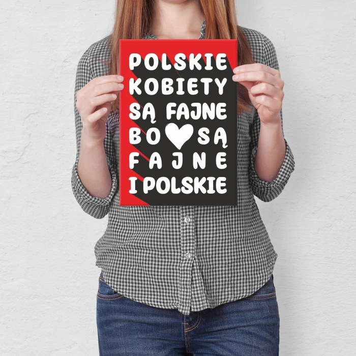 Plakat metalowy POLSKIE KOBIETY Prezent