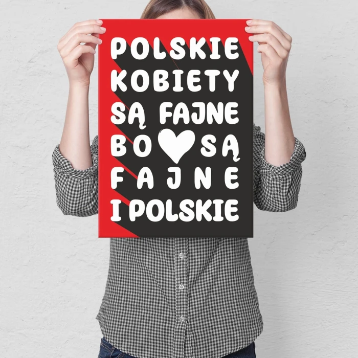 Plakat metalowy POLSKIE KOBIETY Prezent